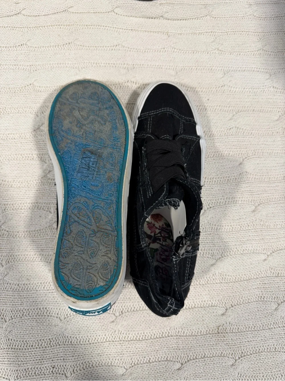 Blowfish Black and White low-Top Sneakers